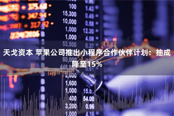 天戈资本 苹果公司推出小程序合作伙伴计划：抽成降至15%